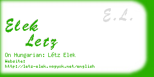 elek letz business card